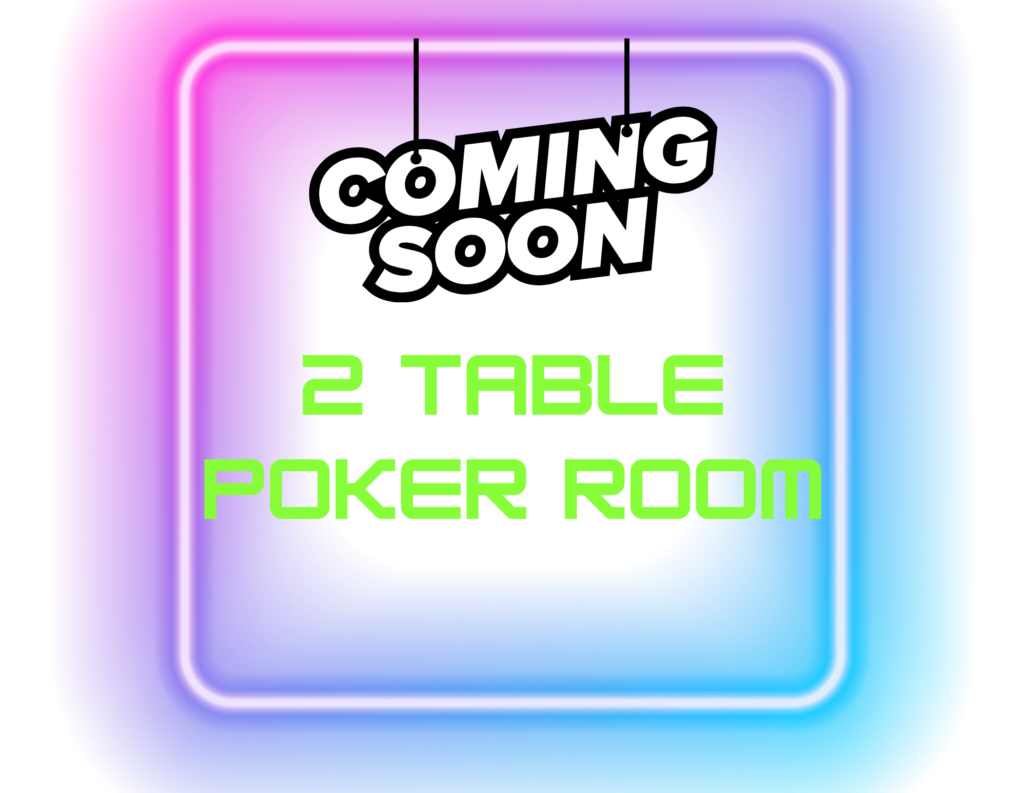 poker room NOW OPEN - on demand