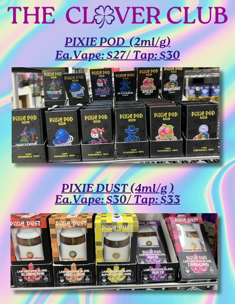 PIXIE POD (2mlg) & PIXIE DUST (4mlg )