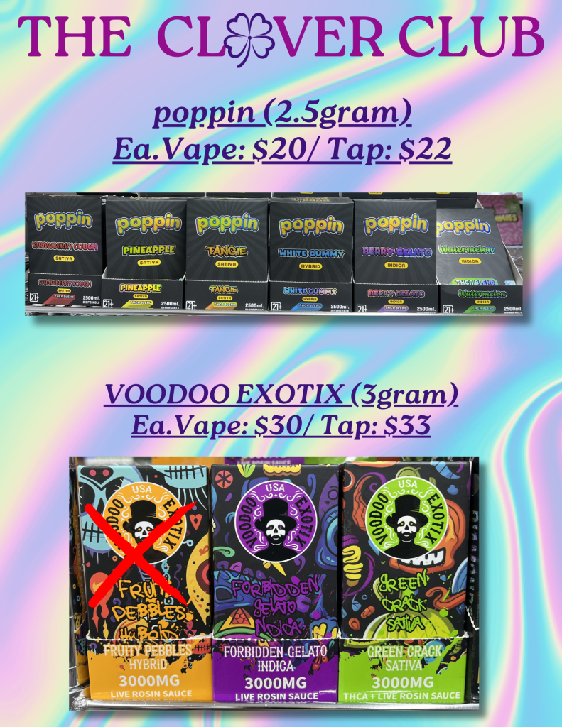 poppin (2.5gram) & VOODOO EXOTIX (3gram) (1)