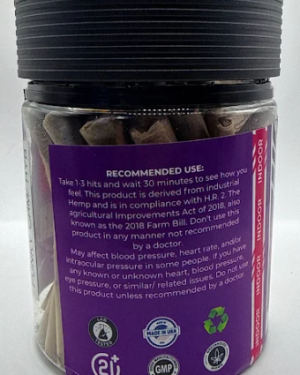 Funky Charms (Hybrid) / Black Market THC – THCA – EXOTIC JOINTS-Premium Organically Grown Flower Joints (Exotic Candy) (1ct -1.5g Preroll)