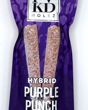 Purple Punch -( Hybrid) – FVKD THCA Diamond Infused Hash Holez PRE-ROLLZ  (2ct/2g each)