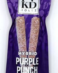 Purple Punch -( Hybrid) – FVKD THCA Diamond Infused Hash Holez PRE-ROLLZ  (2ct/2g each)