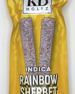 Rainbow Sherbert (Indica) – FVKD THCA Diamond Infused Hash Holez PRE-ROLLZ  (2ct/2g each)