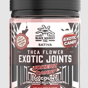 JOKERZ CANDY  (Sativa) / Black Market THC - THCA - EXOTIC JOINTS-Premium Organically Grown Flower Joints (Exotic Candy) (1ct -1.5g Preroll)