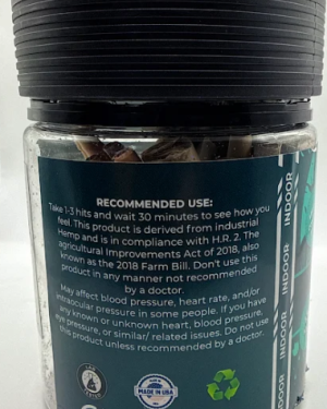 POPSCOTTI (Indica) / Black Market THC – THCA LIGHT JOINTS- Organically Grown Flower Joints (AAA LIGHT DEPS) (1ct -1.5g Preroll)